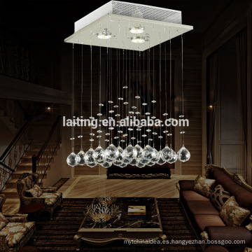 Iluminación moderna de la gota de lluvia de la lámpara Bola cristalina LÁMPARA DE TECHO DEL COLGANTE DEL ARREGLO